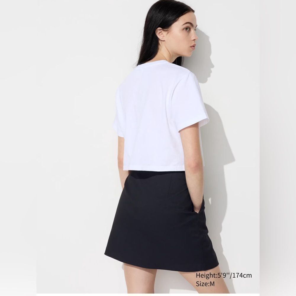 Uniqlo Black Linen Skirt Size Extra Large - Picture 2 of 9